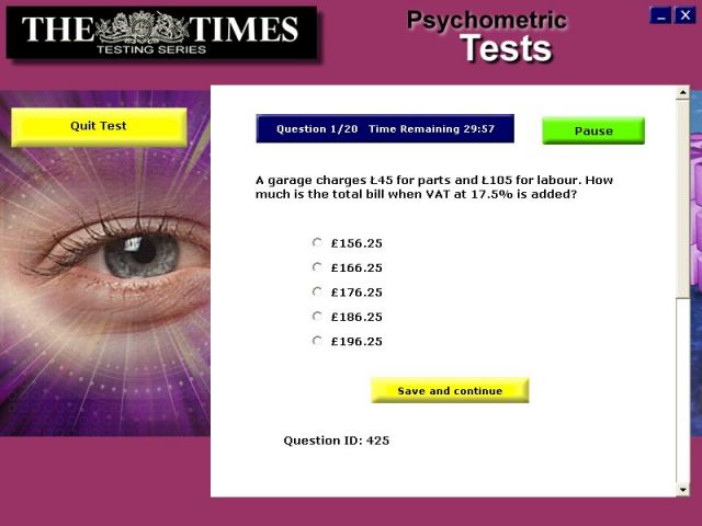 Psychometric Tests