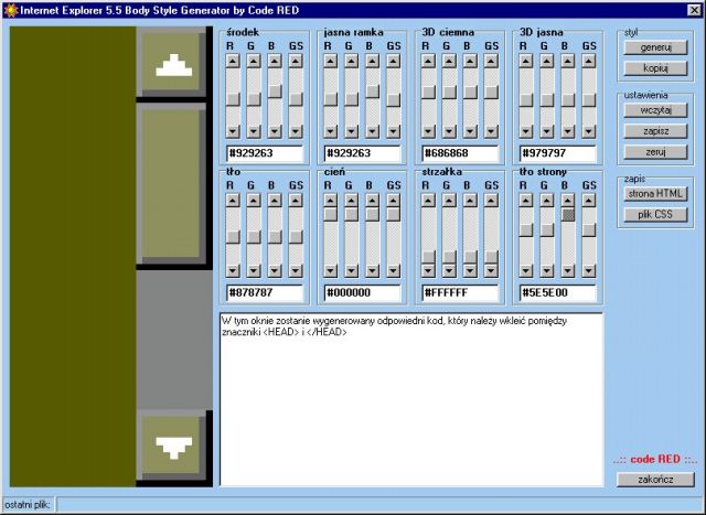 Body Style Generator 1.0 PL