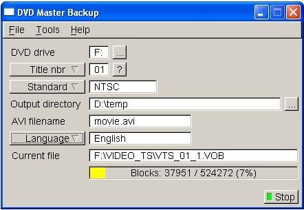 DVD Master Backup 0.2.9