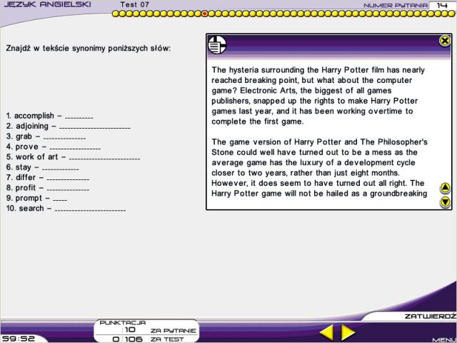 Testy maturalne - Język angielski pl