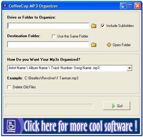 CoffeeCup MP3 Organizer