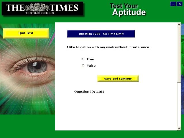 Test Your Aptitude