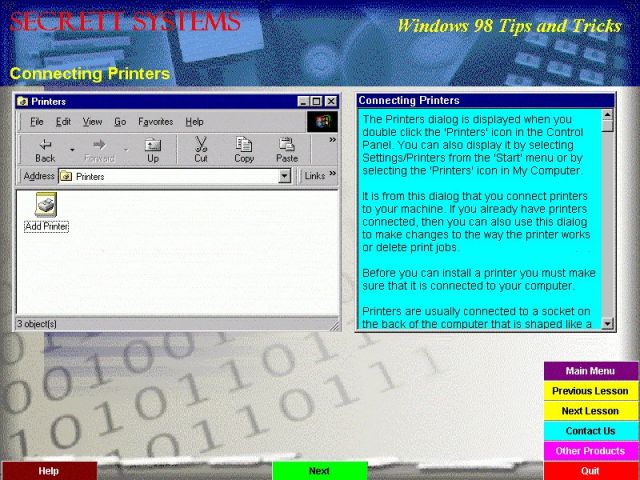 Tips and Tricks for Windows 98 2.1