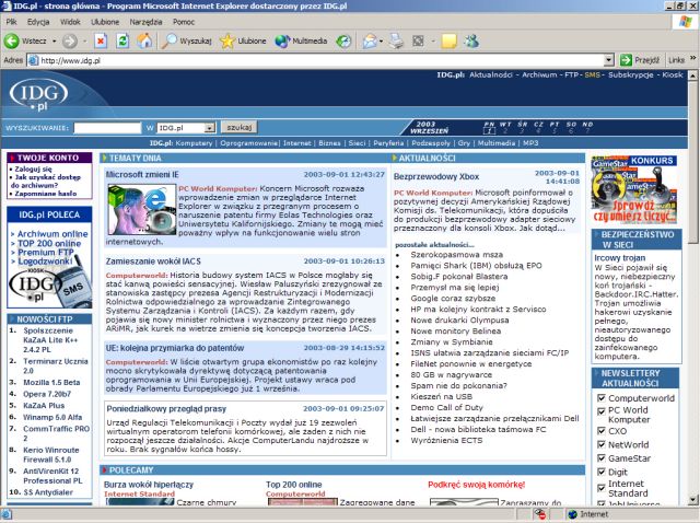 Internet Explorer 6 SP1 (6.0.2800.1106) PL