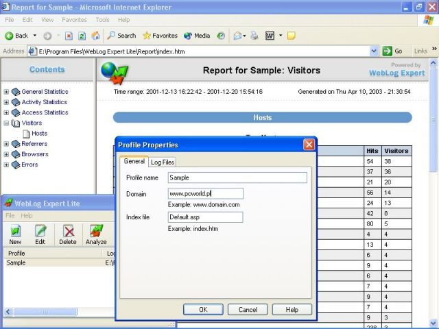 WebLog Expert 2.0 Lite