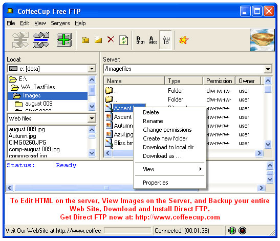 CoffeeCup Free FTP 2.0